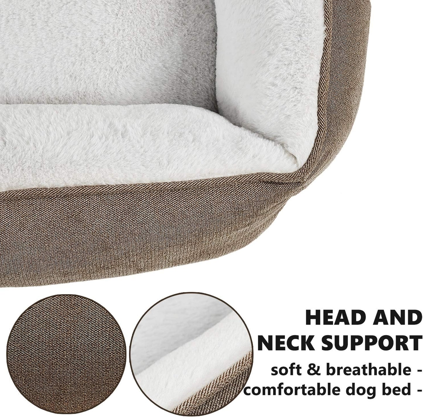 Durable Square Dog Bed - Machine Washable, Comfortable for Medium Dogs